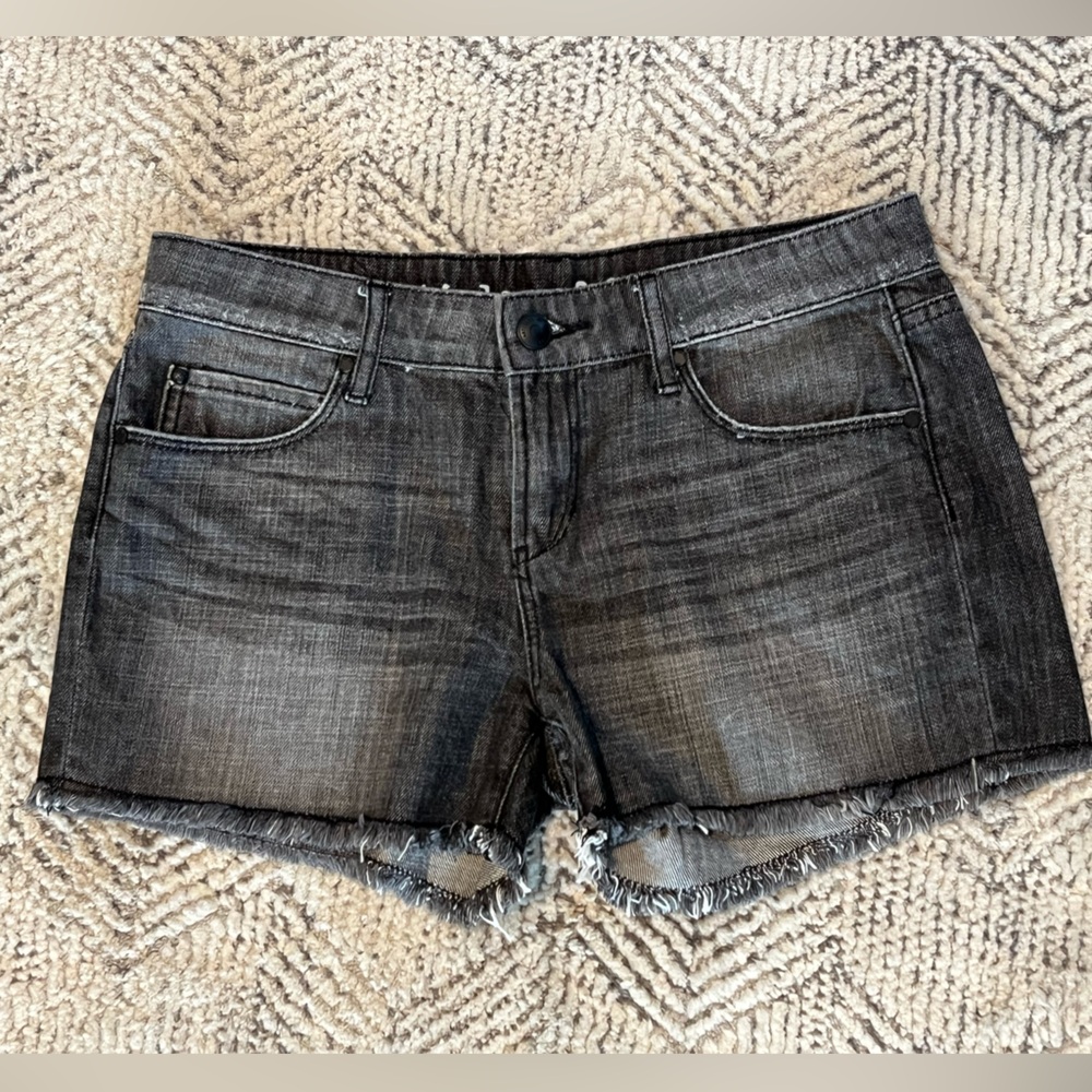 Articles of Society Madre Black Denim Shorts(26)